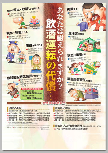 あなたは耐えられますか？飲酒運転の代償…