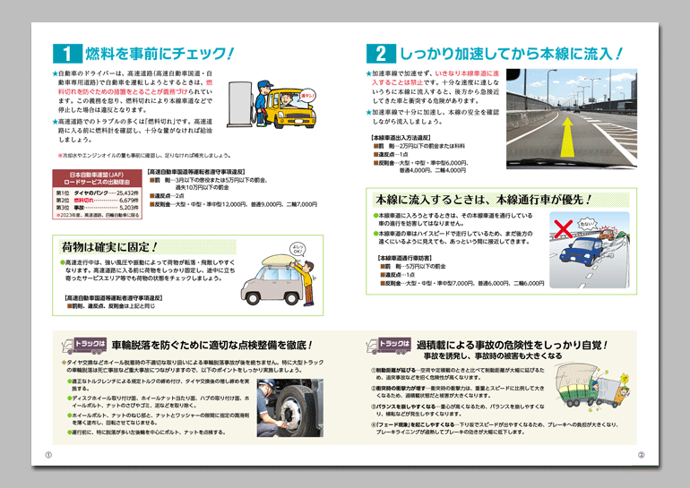 守って安全！
高速道路の交通ルール