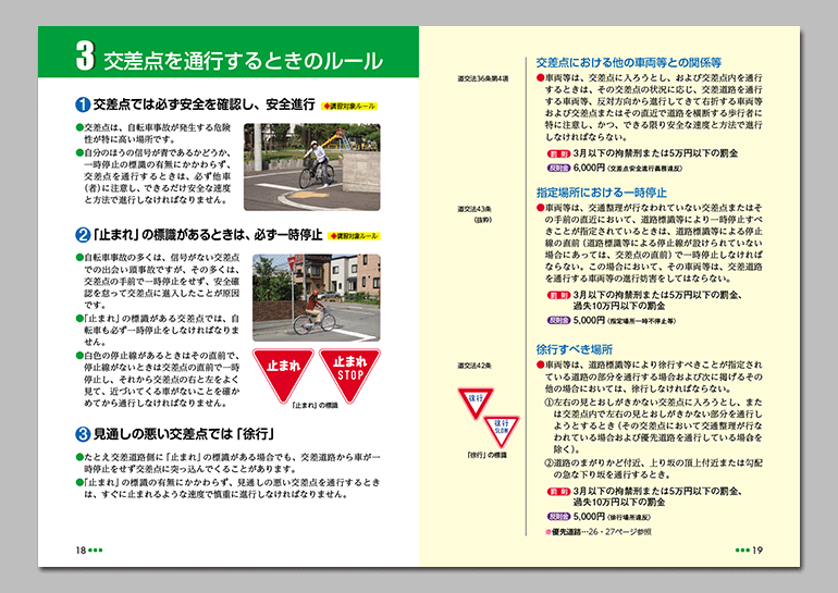 自転車の交通ルールハンドブック