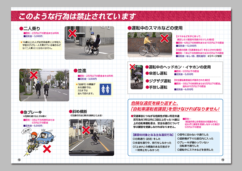 中学生・高校生向け
自転車交通ルールBOOK